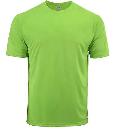 Paragon 208Y Youth Islander Performance T-Shirt in Neon lime front view