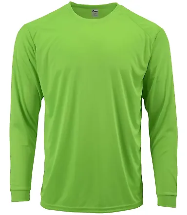 Paragon 210 Long Islander Performance Long Sleeve  in Neon lime front view