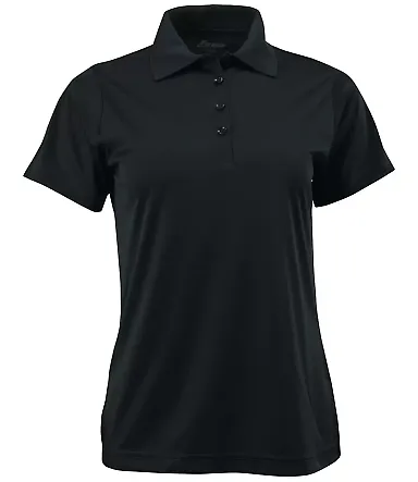 Paragon 504 Women's Sebring Performance Polo in Black front view