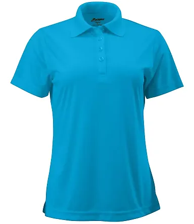 Paragon 504 Women's Sebring Performance Polo in Turquoise front view