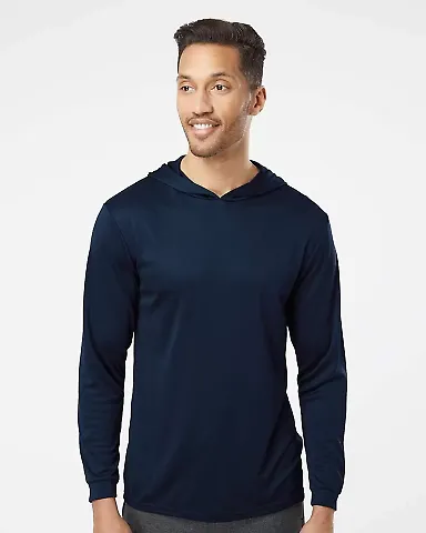 Paragon 220 Bahama Performance Hooded Long Sleeve in Navy front view
