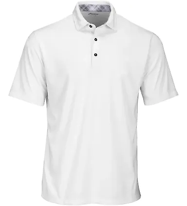 Paragon 150 Memphis Sueded Polo in White front view