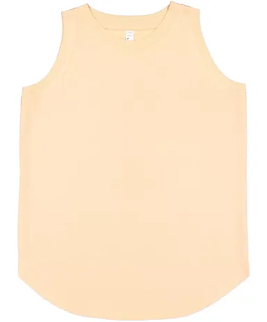 LA T 3592 Ladies' Relaxed Tank in Peachy front view