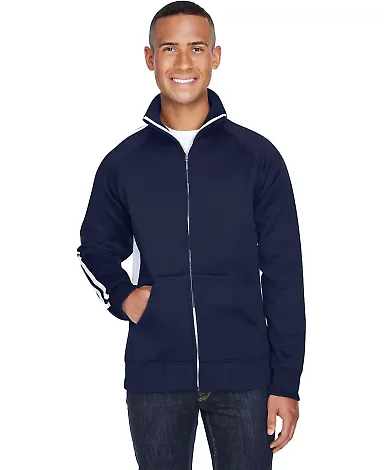 J. America - Vintage Track Jacket - 8858 in Navy/ white front view