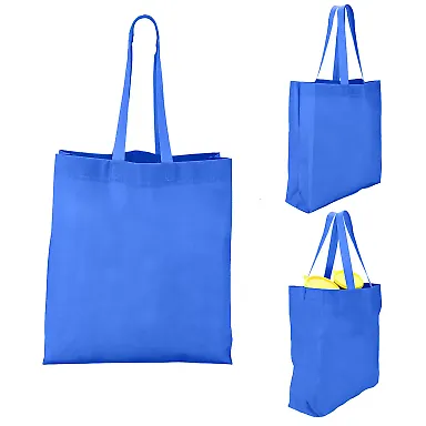 Promo Goods  BG203 Heat Sealed Non-Woven Value Tot in Reflex blue front view