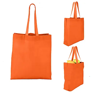 Promo Goods  BG203 Heat Sealed Non-Woven Value Tot in Orange front view