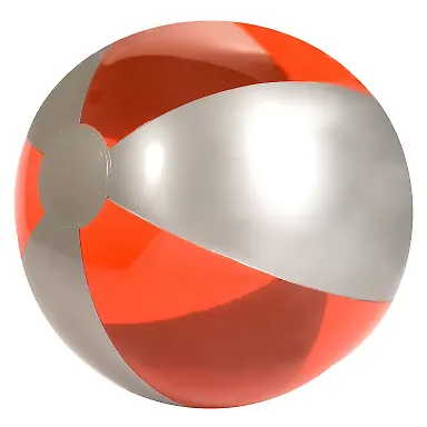 Promo Goods  PL-3606 Luster Tone Beach Ball in Translucent red front view