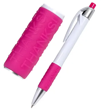 Promo Goods  PL-1838 Thank You Pen in Pink front view