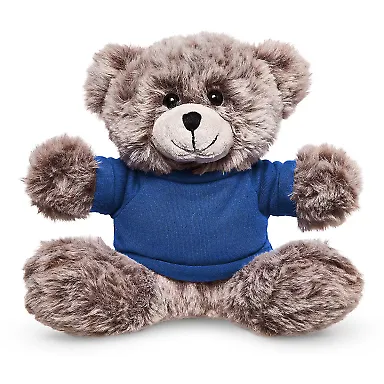 Promo Goods TY6038 7 Soft Plush Bear With T-Shirt in Reflex blue front view