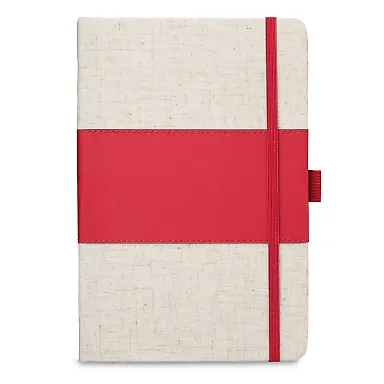 Promo Goods  NB204 Soft Cover Pu And Heathered Fab in Red front view
