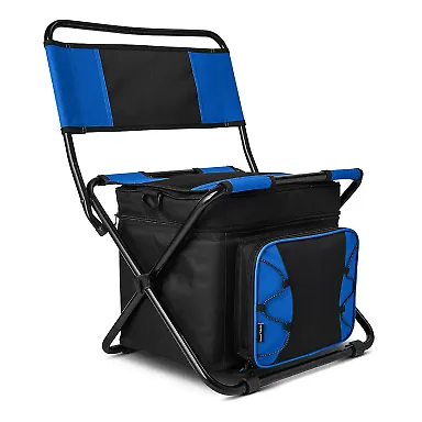 Promo Goods  LT-4223 Folding Cooler Chair in Reflex blue front view