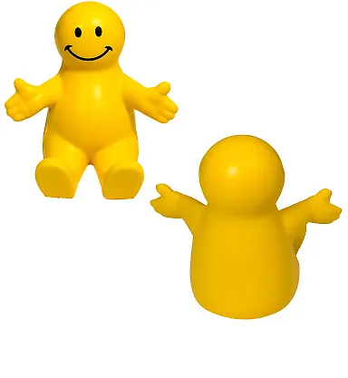 Promo Goods  PL-4140 Happy Dude Mobile Device Hold in Yellow front view
