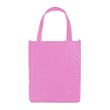 Promo Goods  BG125 Atlas Non-Woven Grocery Tote in Pink front view