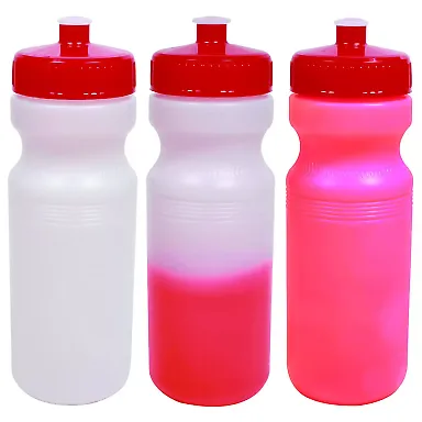 Promo Goods MG225 24oz Color-Changing Water Bottl in Red front view