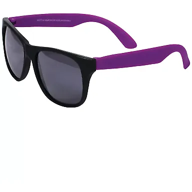 Promo Goods  SG100 Two-Tone Matte Sunglasses in Purple front view