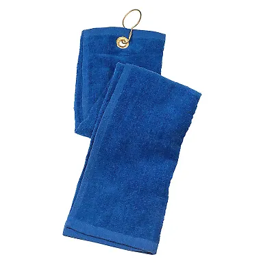 Promo Goods  TW102 Tri-Fold Golf Towel in Reflex blue front view