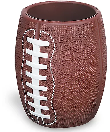 Promo Goods  PL-0808 Football Can Holder in Brown front view