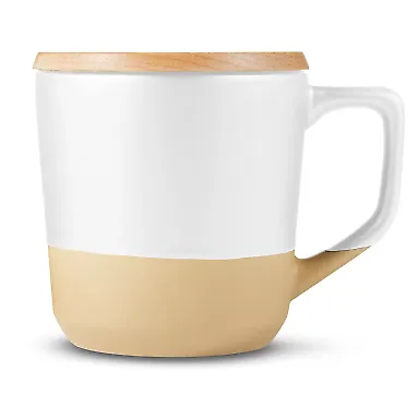 Promo Goods  CM116 16.5oz Boston Ceramic Mug With  in White front view