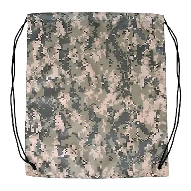 Promo Goods BG220 Drawstring Backpack in Digtl camouflage front view