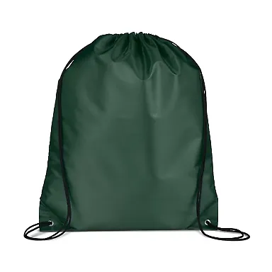 Promo Goods  BG100 Cinch-Up Backpack in Hunter green front view