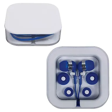 Promo Goods  IT103 Earbuds In Square Case in Blue front view