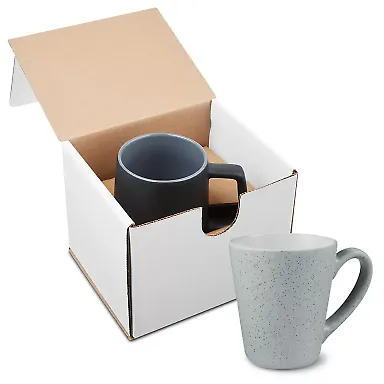 Promo Goods GCM114 16oz Fleck And Timbre Ceramic in White front view