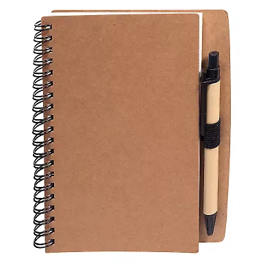Promo Goods PL-1217 Stone paper Spiral Notebook w in Natural front view