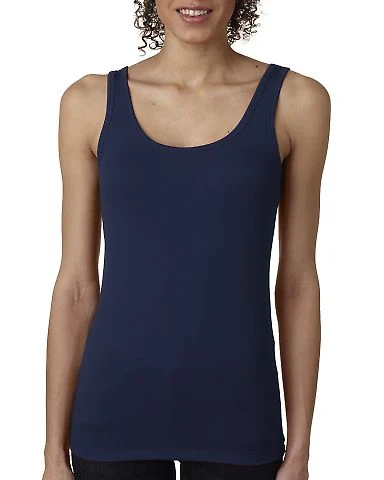 Next Level 3533 Jersey Tank Ladies in Midnight navy front view