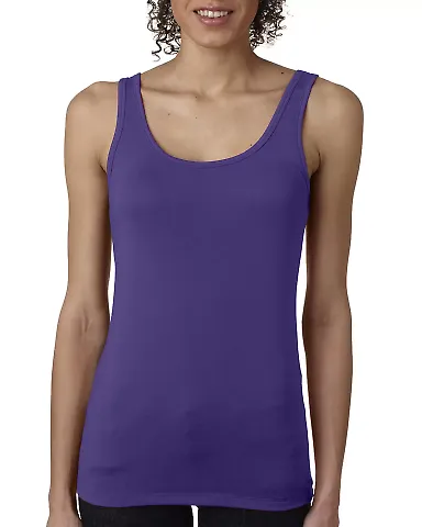 Next Level 3533 Jersey Tank Ladies in Purple rush front view