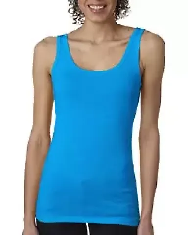 Next Level 3533 Jersey Tank Ladies in Turquoise front view