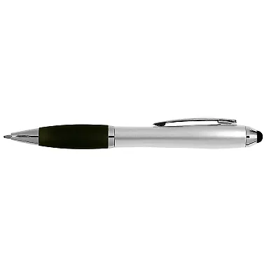 Promo Goods  PL-3928 Ergo Stylus Pen in Silver/ black front view