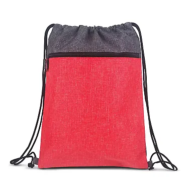 Promo Goods BG010 Kerry Drawstring Backpack in Red front view
