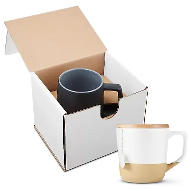 Promo Goods  GCM116 16.5oz Boston Ceramic Mug With in White front view