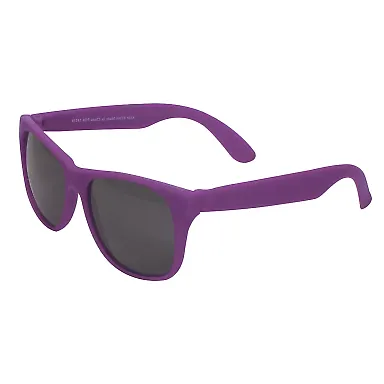 Promo Goods  SG120 Single-Tone Matte Sunglasses in Purple front view