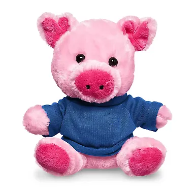 Promo Goods TY6031 7 Plush Pig With T-Shirt in Reflex blue front view