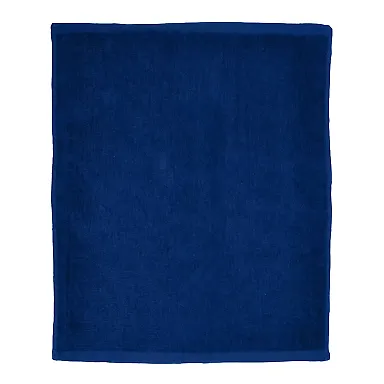 Promo Goods  TW100 Hemmed Cotton Rally Towel in Navy blue front view