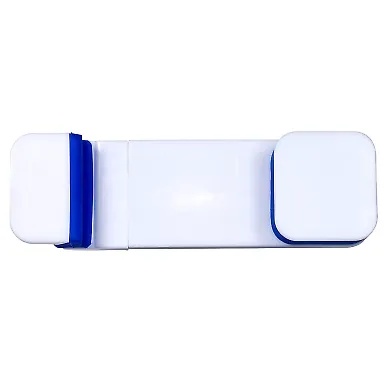 Promo Goods  PL-1114 Clip-On Mobile Holder in Wht/ reflex blue front view