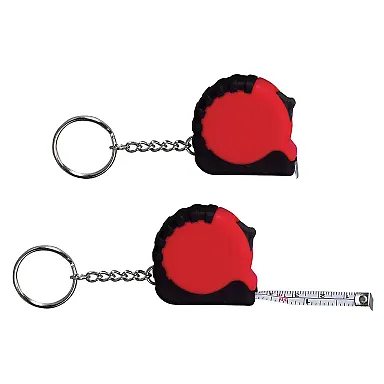 Promo Goods TM110 Mini Grip Tape Measure Key Chai in Red front view