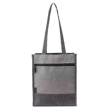 Promo Goods  BG050 Kerry Pocket Tote in Gray front view