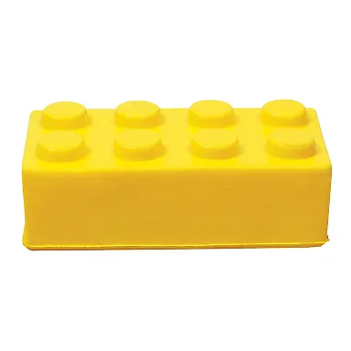 Promo Goods  SB891 Building Block Stress Reliever in Yellow front view