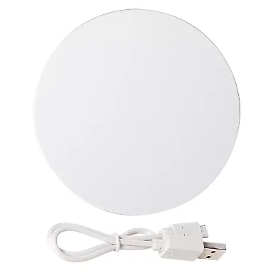 Promo Goods  IT136 Budget Wireless Charging Pad in White front view