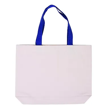 Promo Goods  BG408 Cotton Canvas Tote in Reflex blue front view