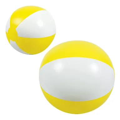 Promo Goods BB130 16 Two-Tone Beach Ball in Yellow front view