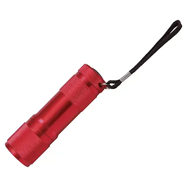 Promo Goods  FL209 9 Led Metal Flashlight in Red front view