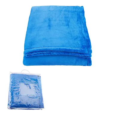 Promo Goods OD305 Mink Touch Luxury Fleece Blanke in Reflex blue front view