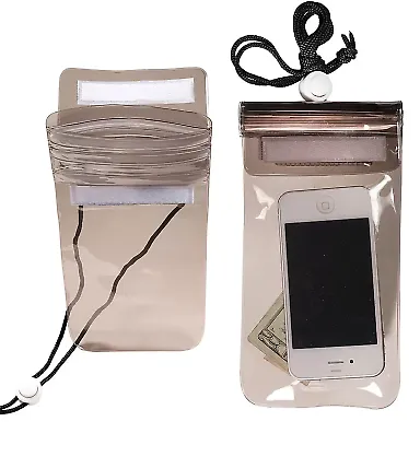 Promo Goods  PL-4365 Water-Resistant Bag in Translucent smke front view