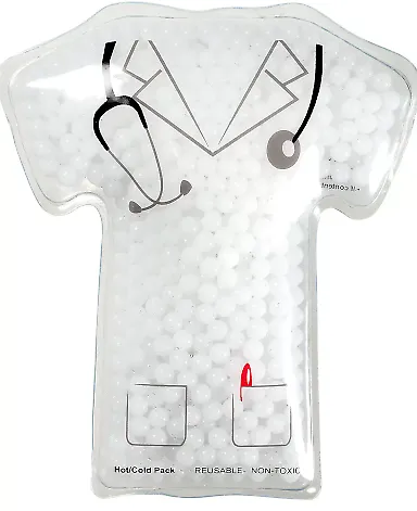 Promo Goods  PL-0592 Hot-Cold Gel Pack - Doctor Sh in White front view