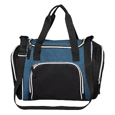 Promo Goods LT-3065 Strand 12 Can Duffel Cooler in Blue front view