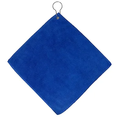 Promo Goods  TW103 Microfiber Golf Towel With Grom in Reflex blue front view