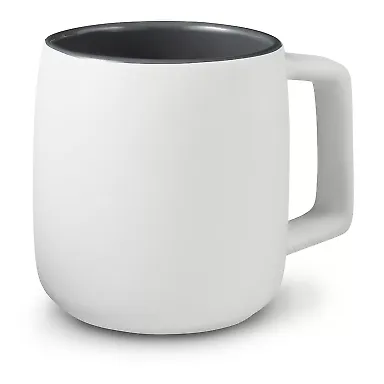 Promo Goods  CM113 15oz Geo Square Handle Ceramic  in White front view
